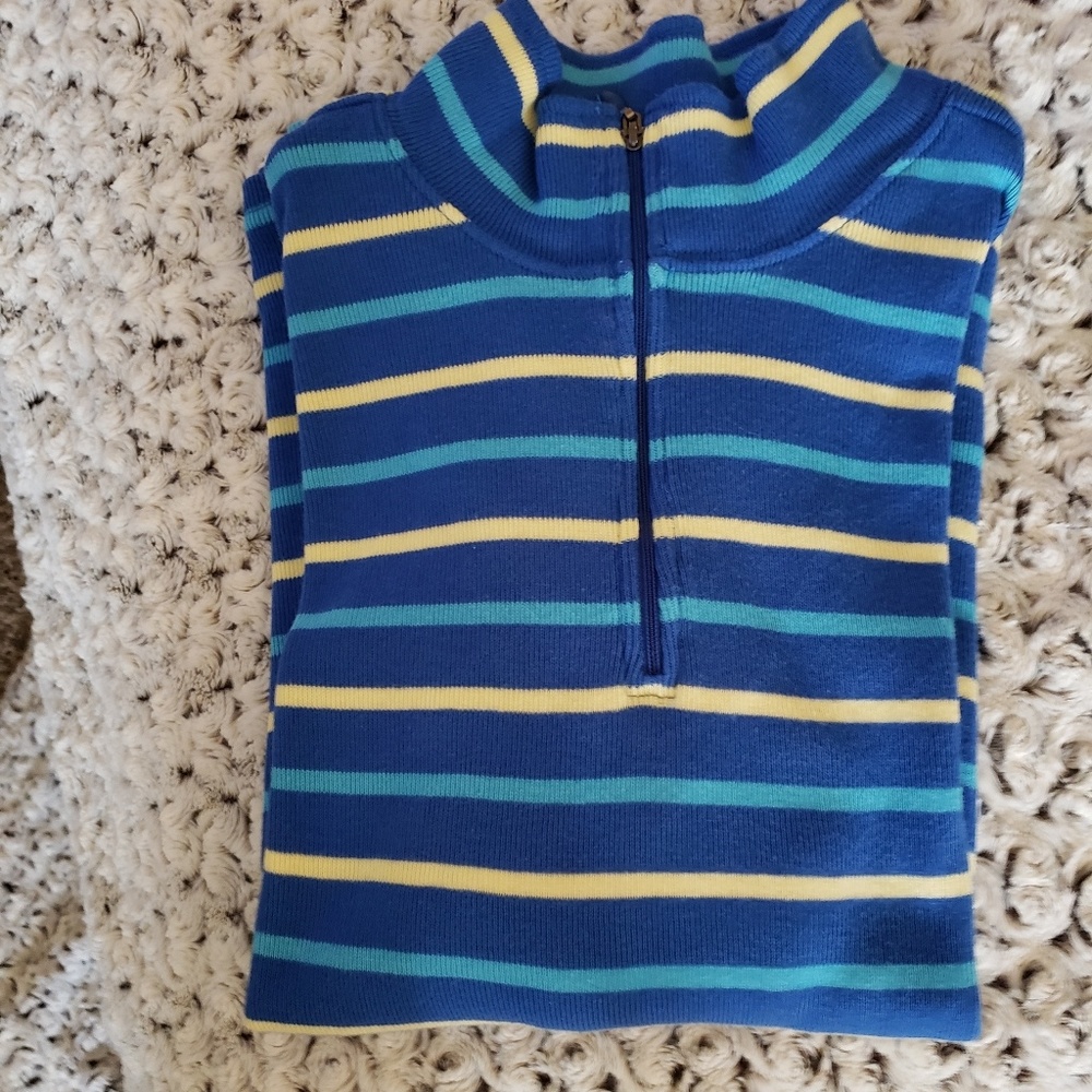 L.L. Bean Sporty striped warm shirt